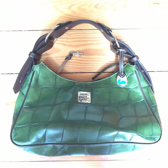 Dooney & Bourke Green Leather Shoulder Bag, EUC, 14” x 9” - Picture 14 of 15